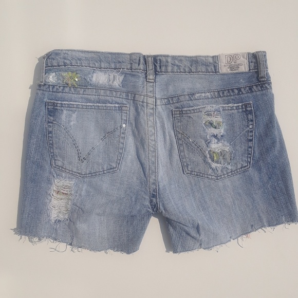Department of Peace Custom Cut Denim Shorts - Picture 2 of 7